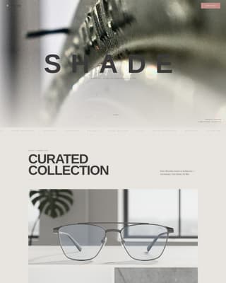 Eyewear Brand Professional Website Template