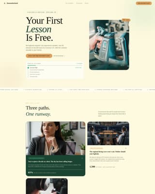 Aviation & Maritime School Booking Website Template