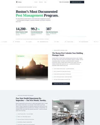 Sweep - Precision Pestcontrol Landing Page Template