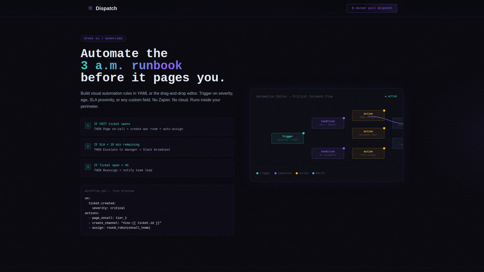 Dispatch - Powerful Self-Hosted Landing Page Template
