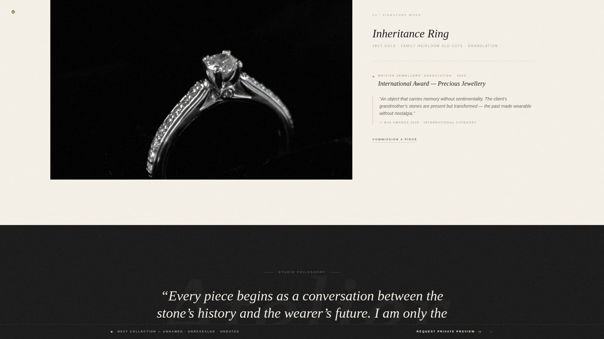 3D & Product Design Portfolio Pre-Launch Website Template