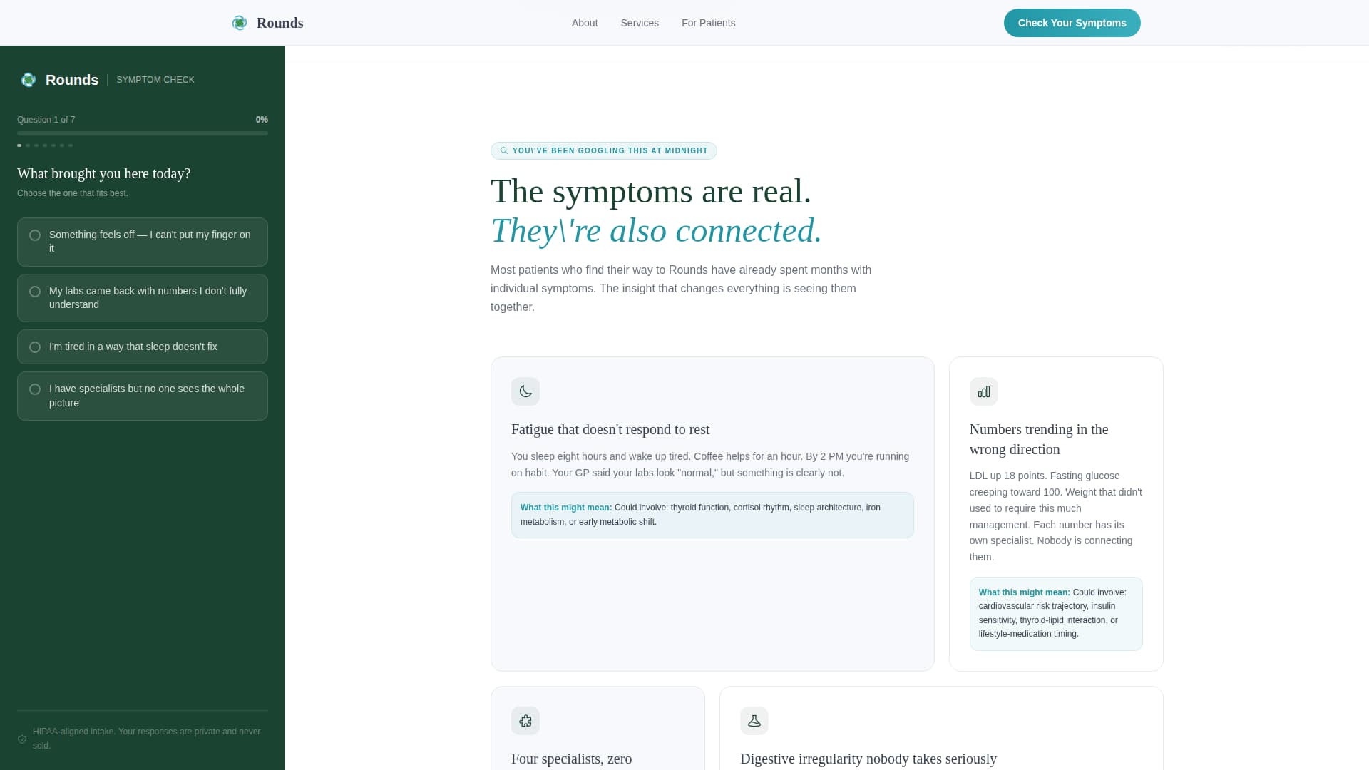 Internal Medicine Private Practice Website Template