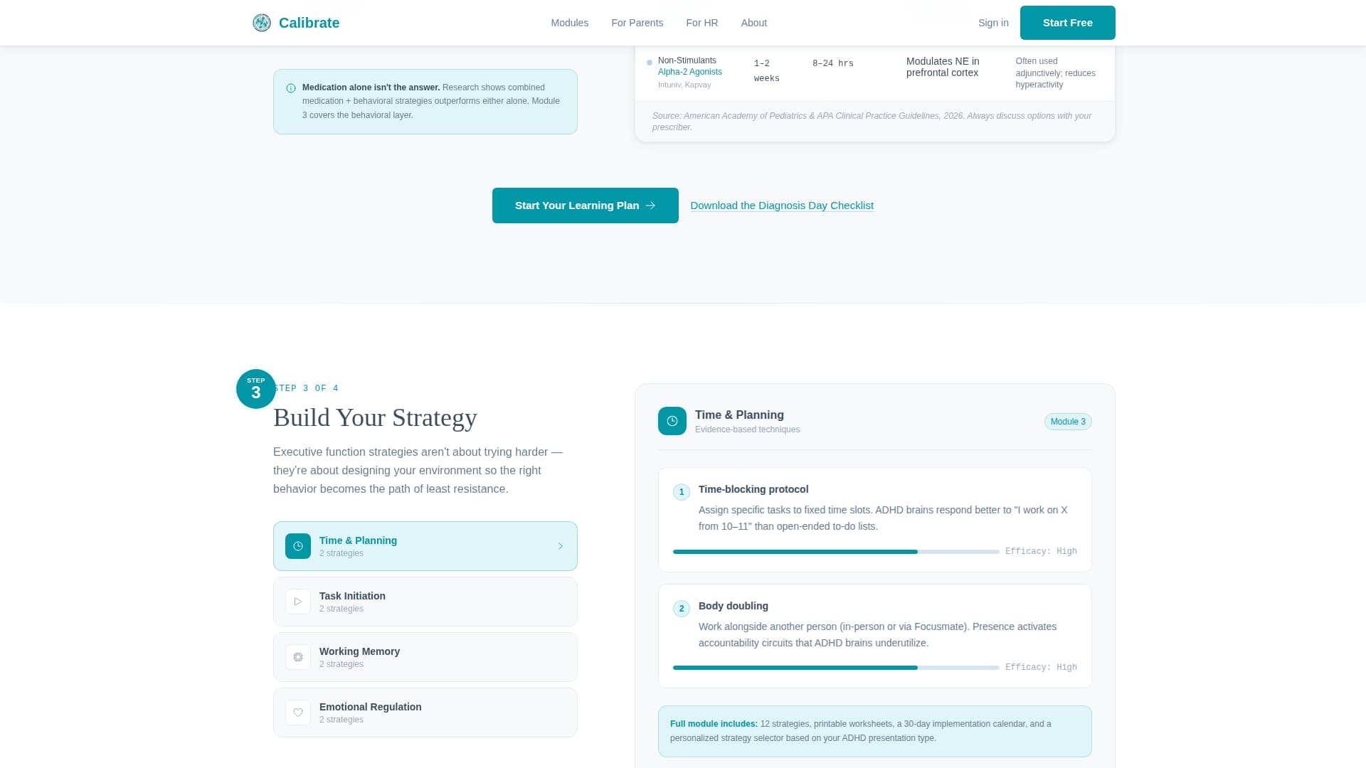 ADHD Care Education Website Template