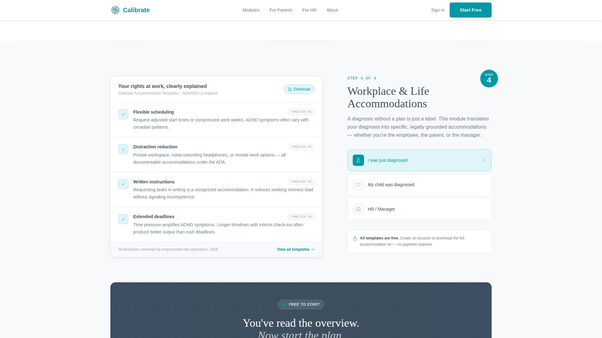 ADHD Care Education Website Template