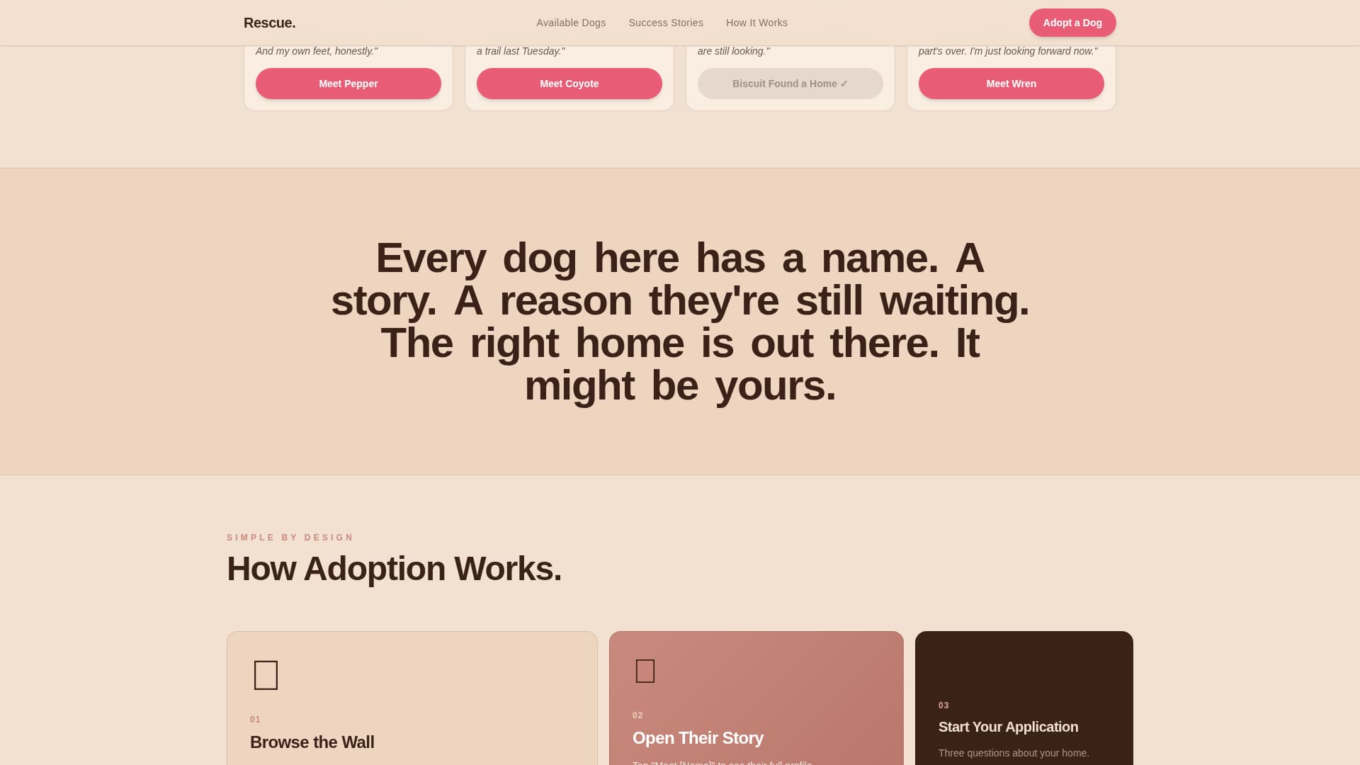 Pet Adoption & Rescue Professional Website Template