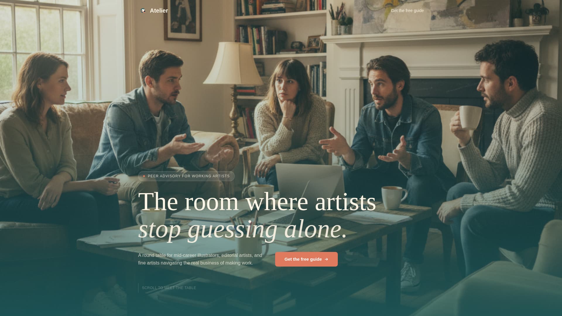 Atelier - Inspiring Illustrators Landing Page Template