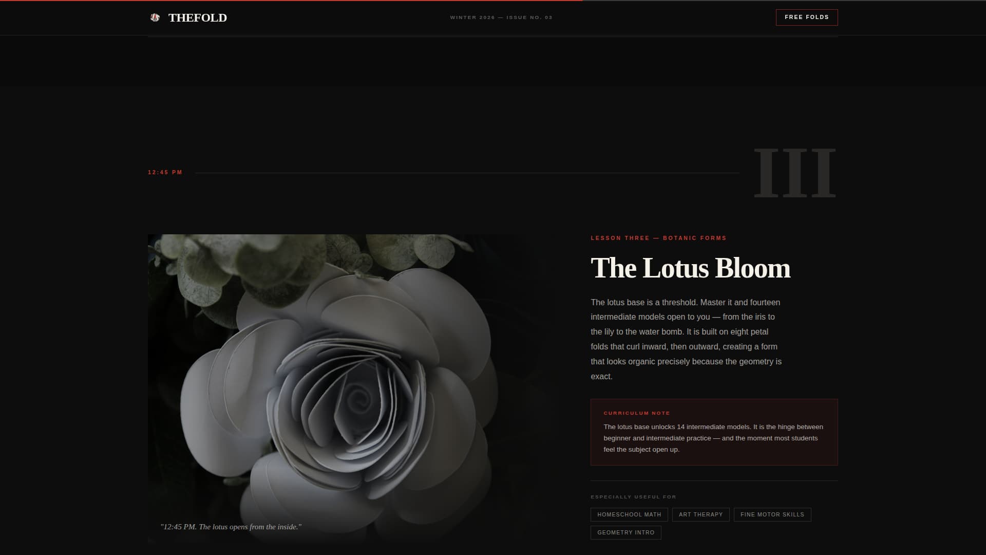 Fold - Cinematic Origami Landing Page Template