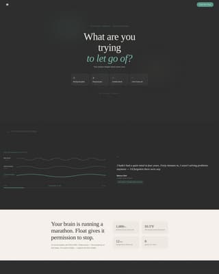 Float - Serene Therapy Landing Page Template