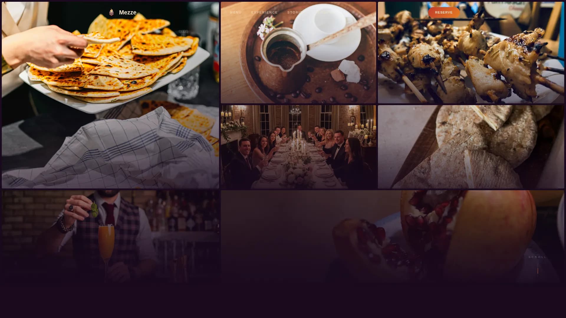 Eastern Med — Upscale Restaurant Landing Page Template