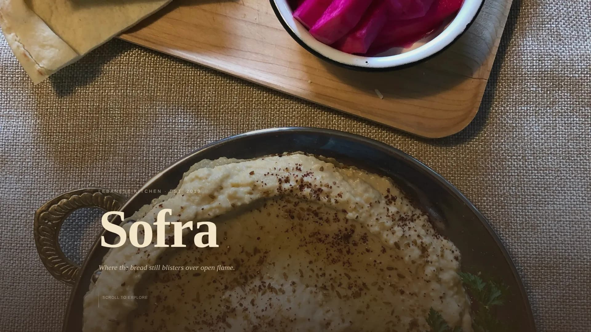 Middle Eastern Cuisine & Dining Specialist Blog Website Template