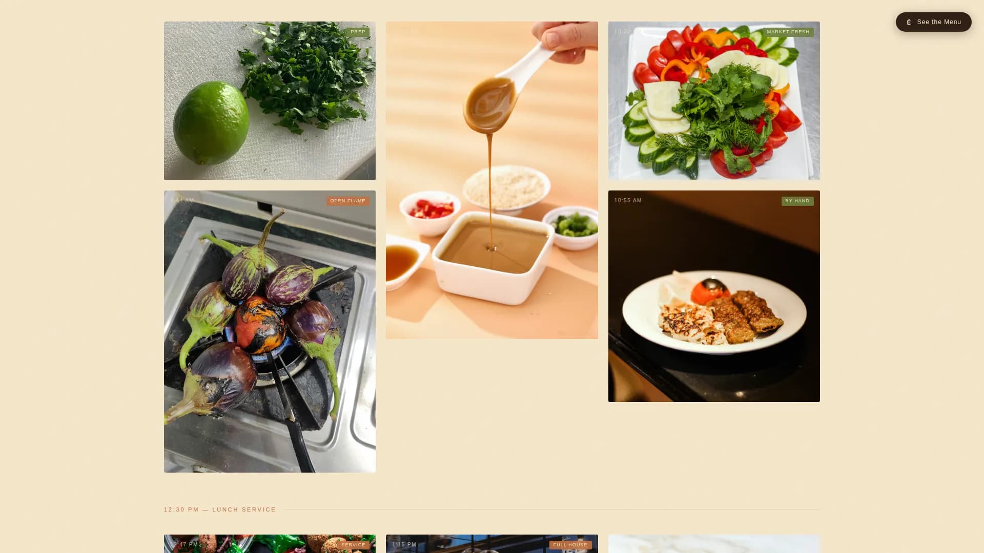 Middle Eastern Cuisine & Dining Specialist Blog Website Template