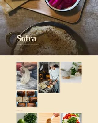 Middle Eastern Cuisine & Dining Specialist Blog Website Template