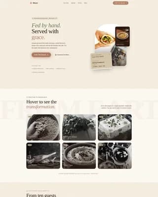 Middle Eastern Cuisine & Dining Local Booking Website Template