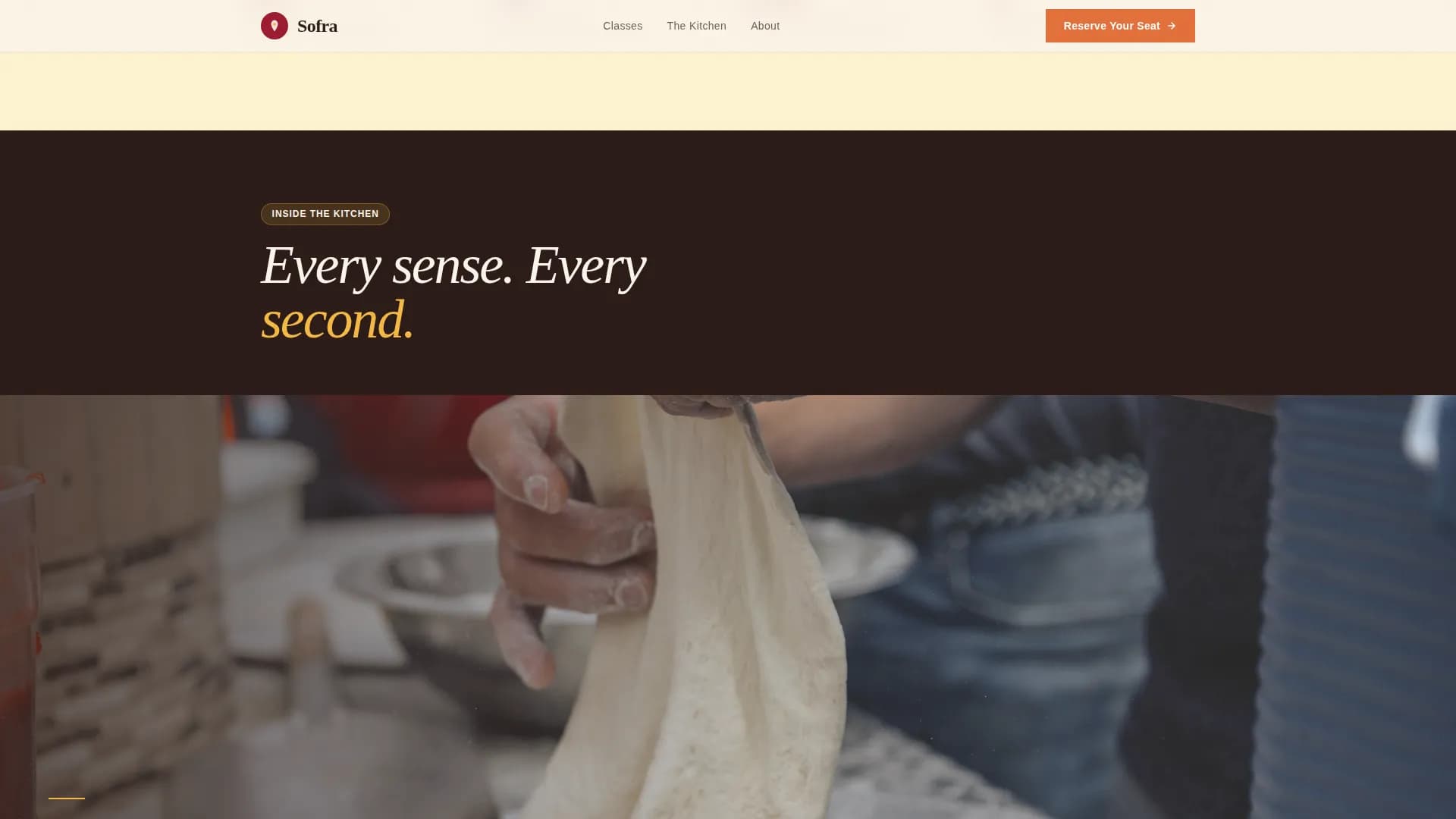 Aleppo — Interactive Cooking Class Landing Page Template