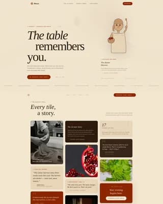 Middle Eastern Cuisine & Dining Advanced Blog Website Template