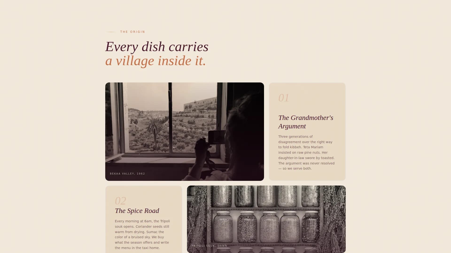 Middle Eastern Cuisine & Dining Commercial Booking Website Template