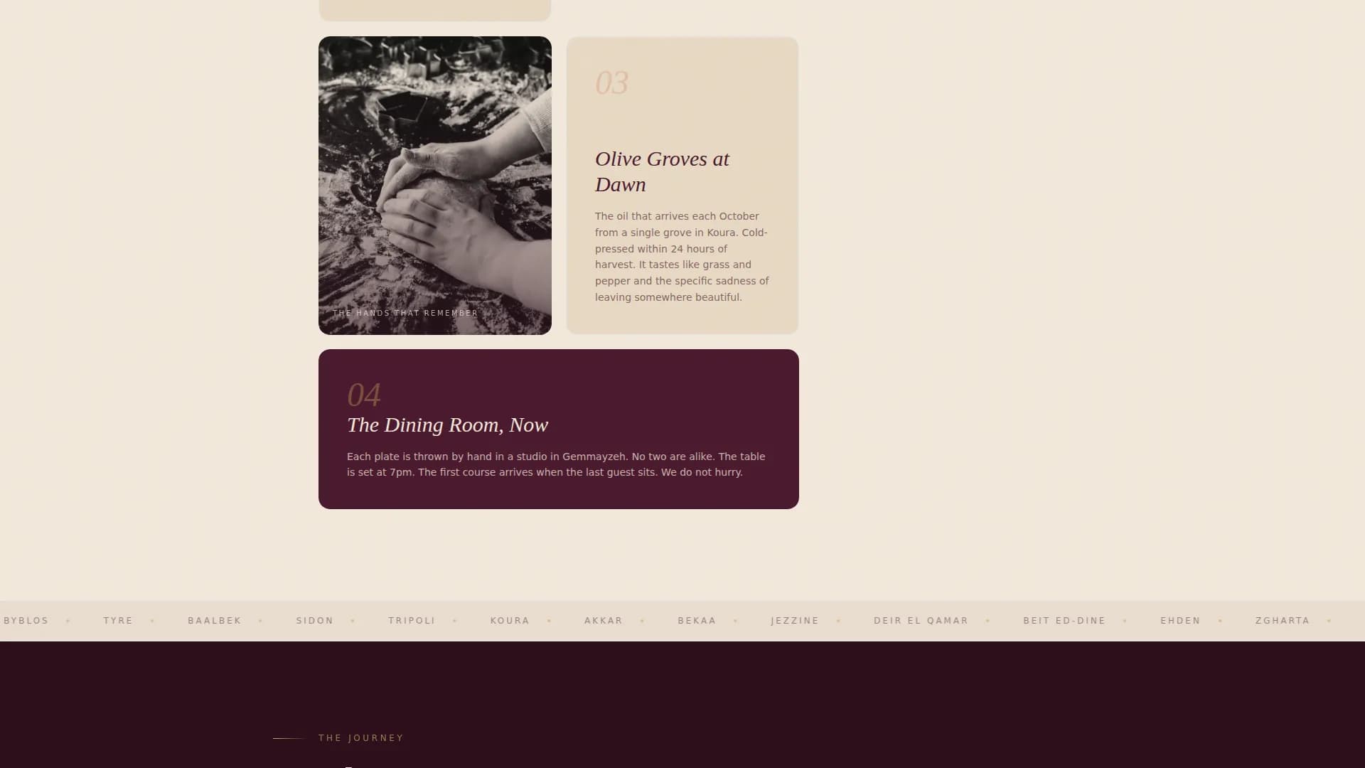 Middle Eastern Cuisine & Dining Commercial Booking Website Template