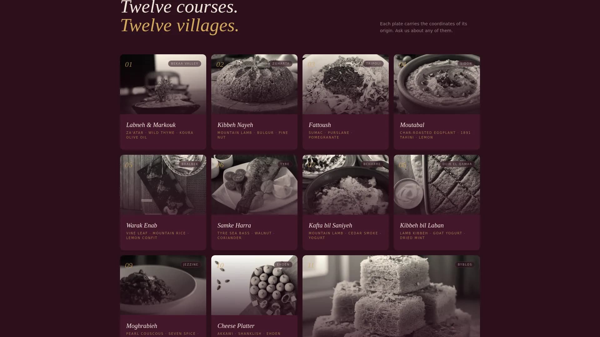 Middle Eastern Cuisine & Dining Commercial Booking Website Template