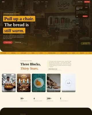Levant — Vibrant Libyan Cuisine Landing Page Template