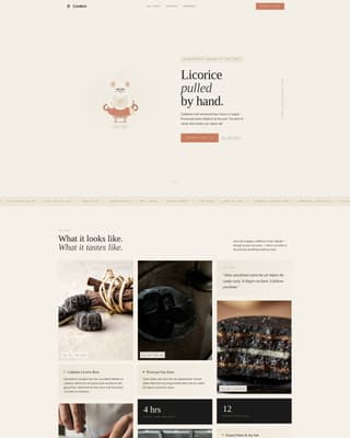 Chocolate & Confectionery Professional Website Template