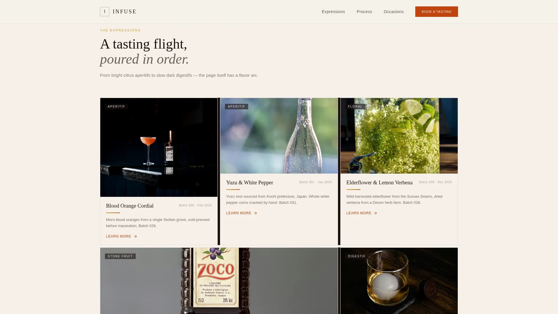 Distillery — Premium Craft Liqueur Landing Page Template