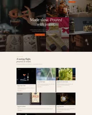 Distillery — Premium Craft Liqueur Landing Page Template
