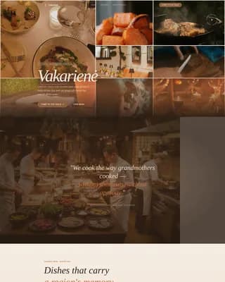 Baltic — Elite Dining Experience Landing Page Template