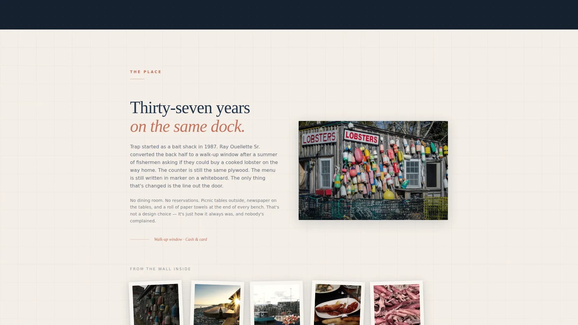 Harbor — Premium Seafood Shack Landing Page Template