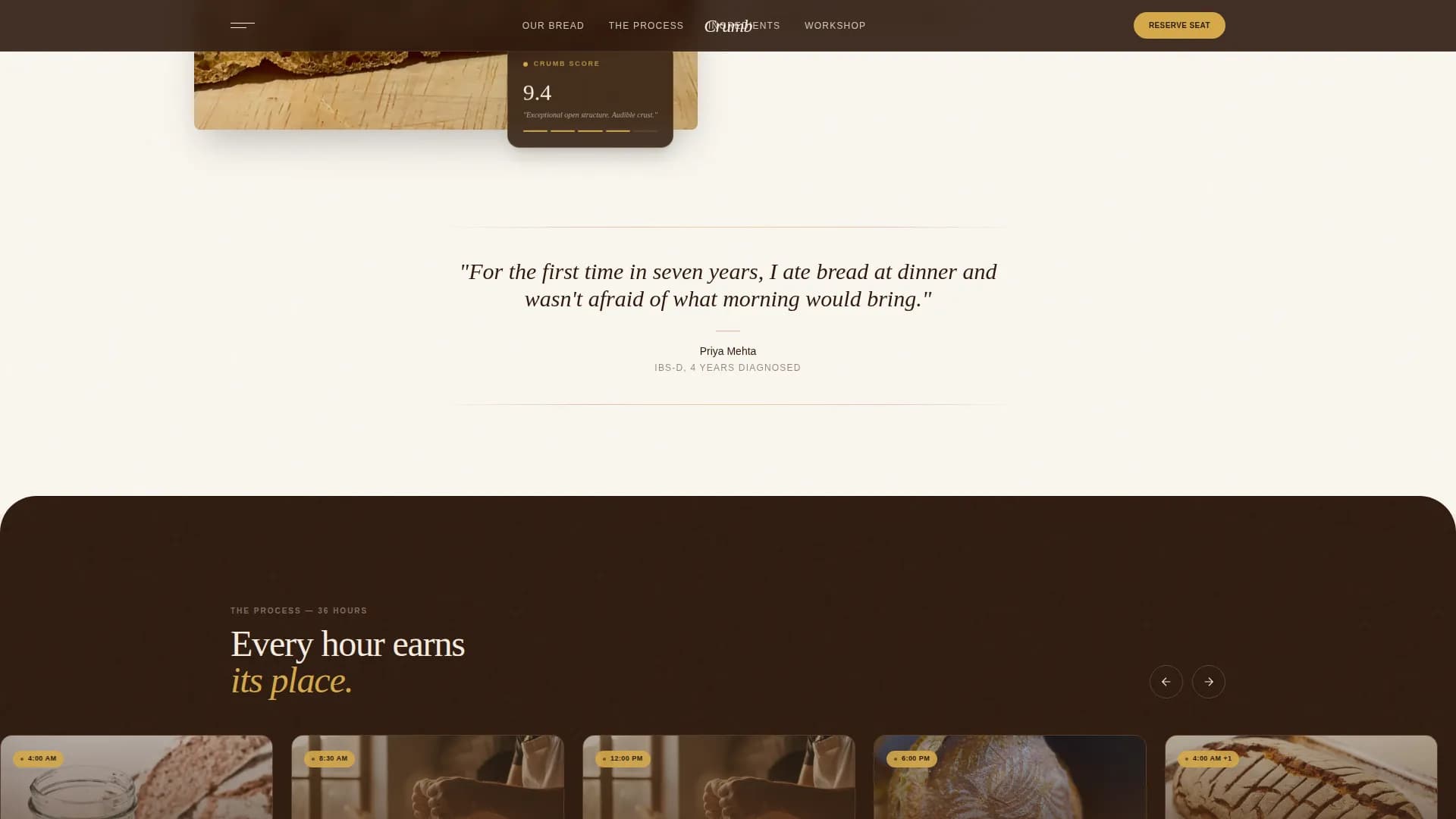 Artisan — Signature Specialty Bakery Landing Page Template