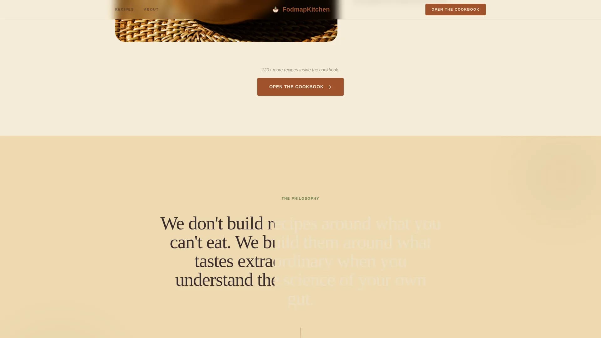 Harvest — Heirloom Gut Cookbook Landing Page Template
