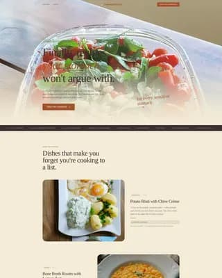 Harvest — Heirloom Gut Cookbook Landing Page Template