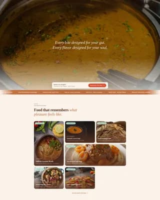 Craft — Artisanal FODMAP Meals Landing Page Template