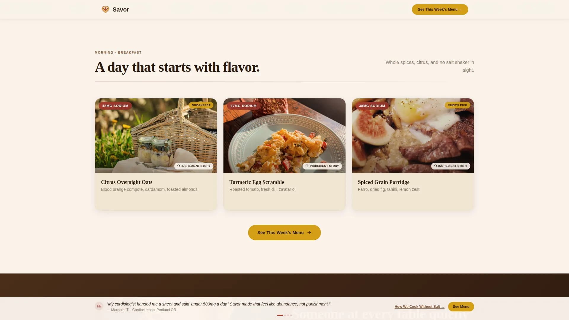 Palette — Refined Heart-Healthy Catering Landing Page Template