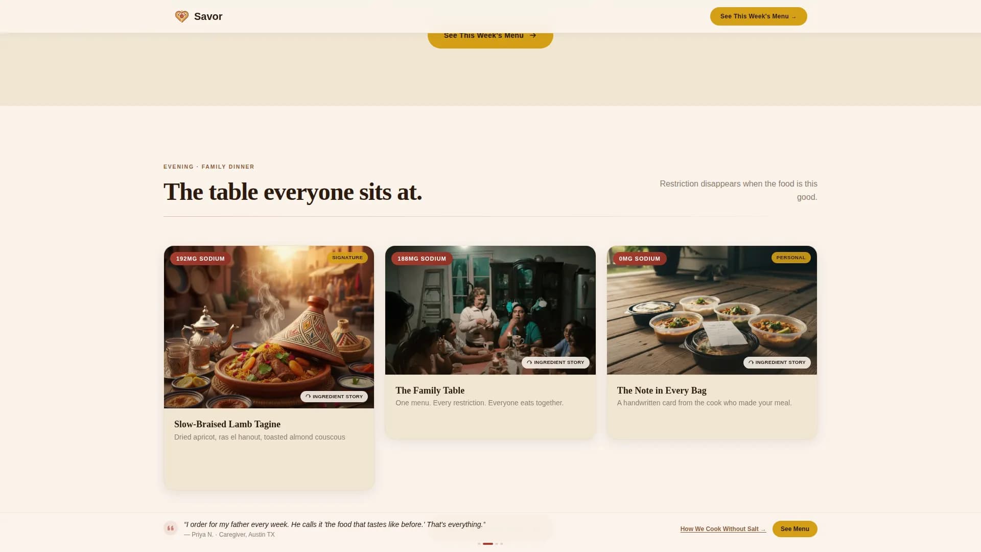 Palette — Refined Heart-Healthy Catering Landing Page Template