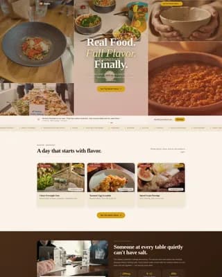 Palette — Refined Heart-Healthy Catering Landing Page Template