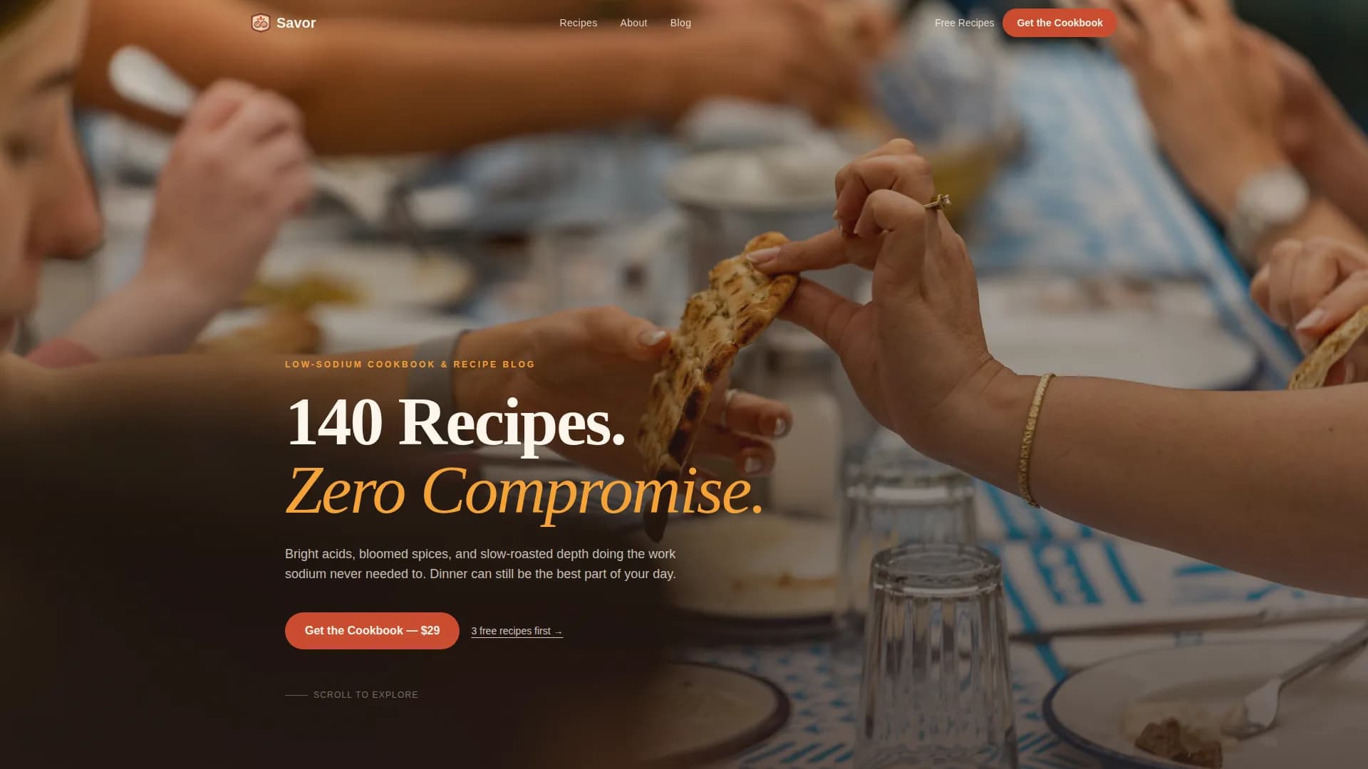 Epicure — Elite Sodium Guide Landing Page Template