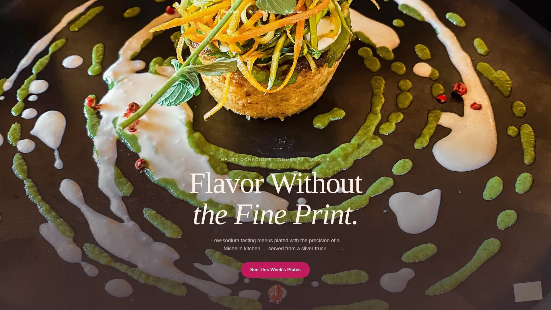 Kitchen — Gourmet Cardiac Truck Landing Page Template