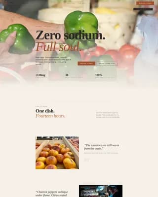 Ember — Curated Cardiac Restaurant Landing Page Template
