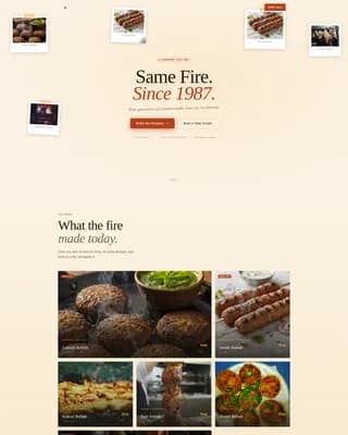 Complete Regional & Specialty Restaurant Portfolio & Case Study Website Template