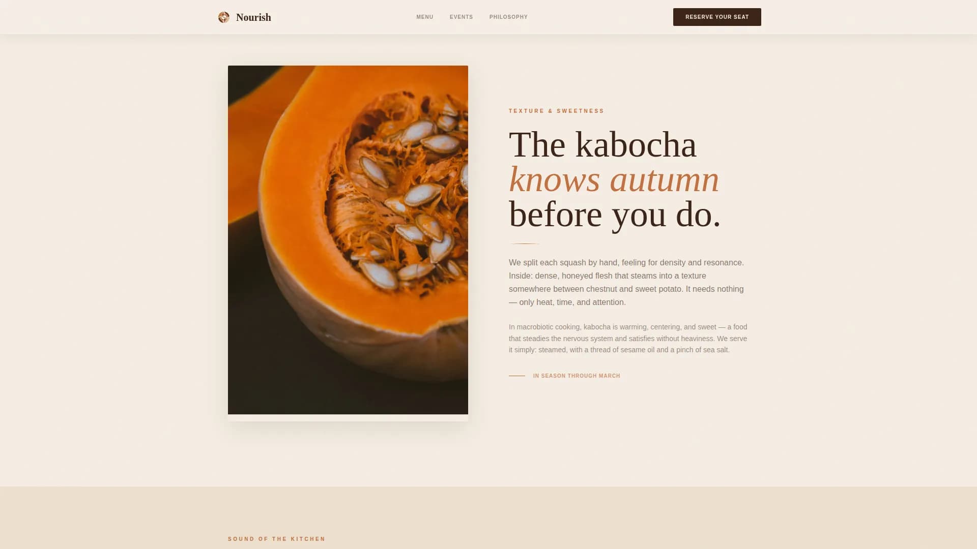 Zenith — Premium Macrobiotics Landing Page Template
