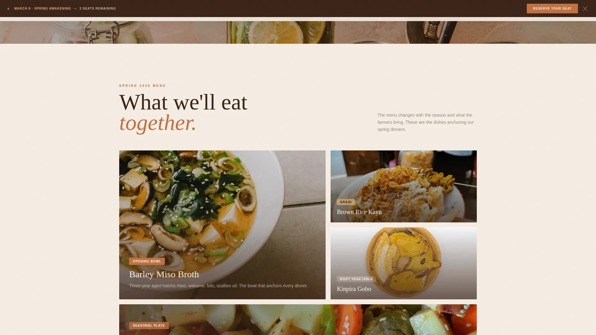 Zenith — Premium Macrobiotics Landing Page Template