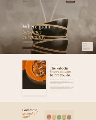 Zenith — Premium Macrobiotics Landing Page Template