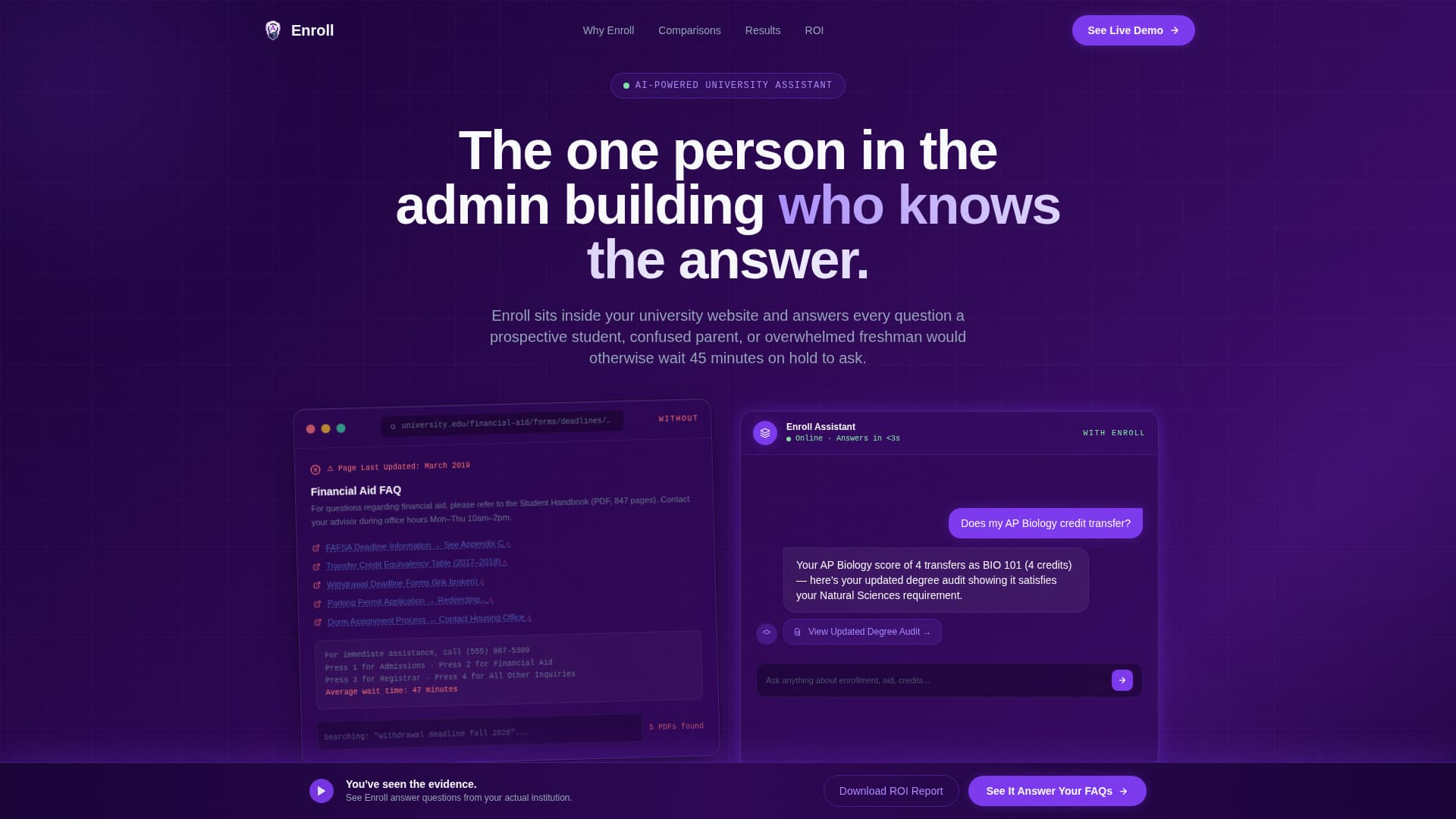 AI for Higher Education Education Website Template