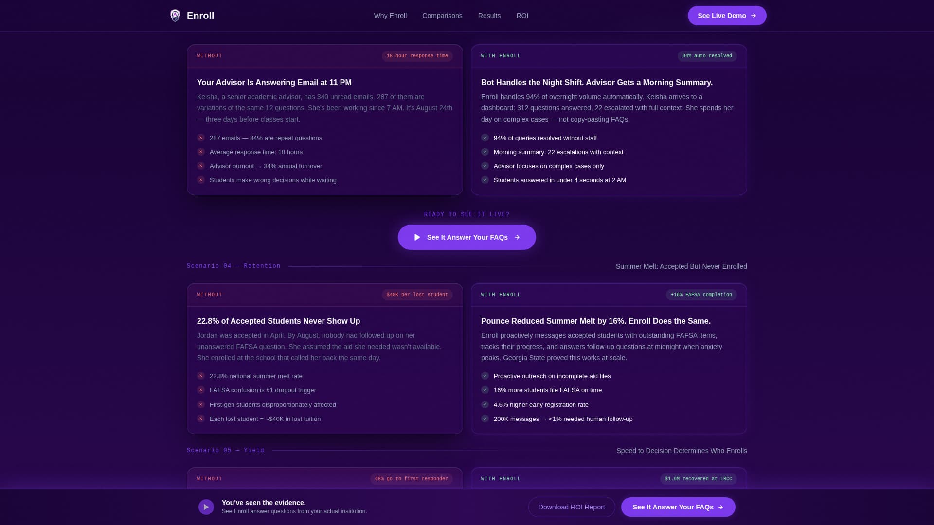 AI for Higher Education Education Website Template