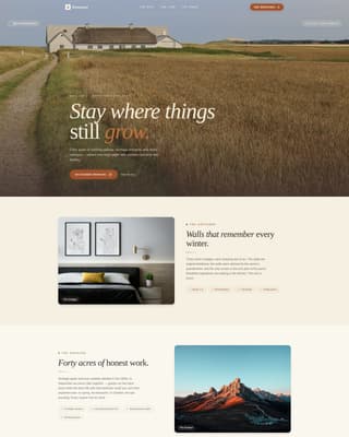 Agri-Tourism & Farm Experience Booking Website Template