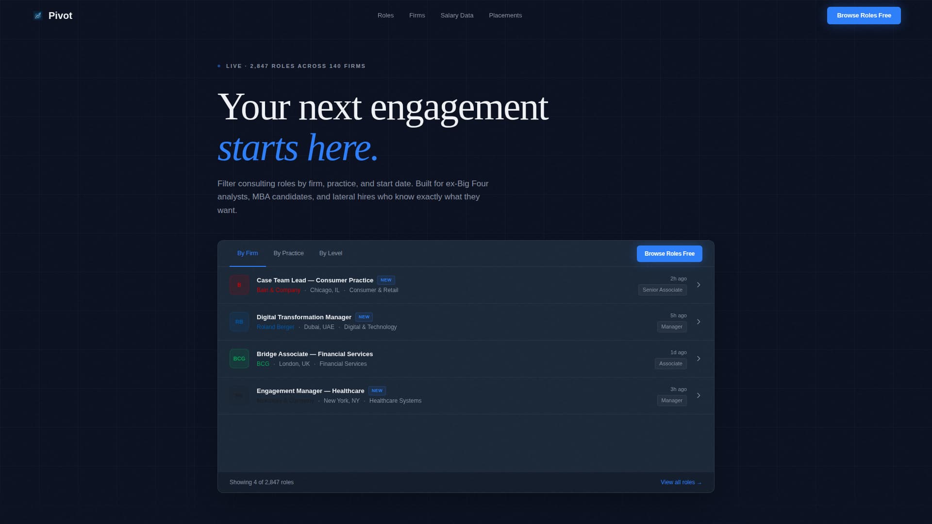 Pivot - Dynamic Consulting Landing Page Template