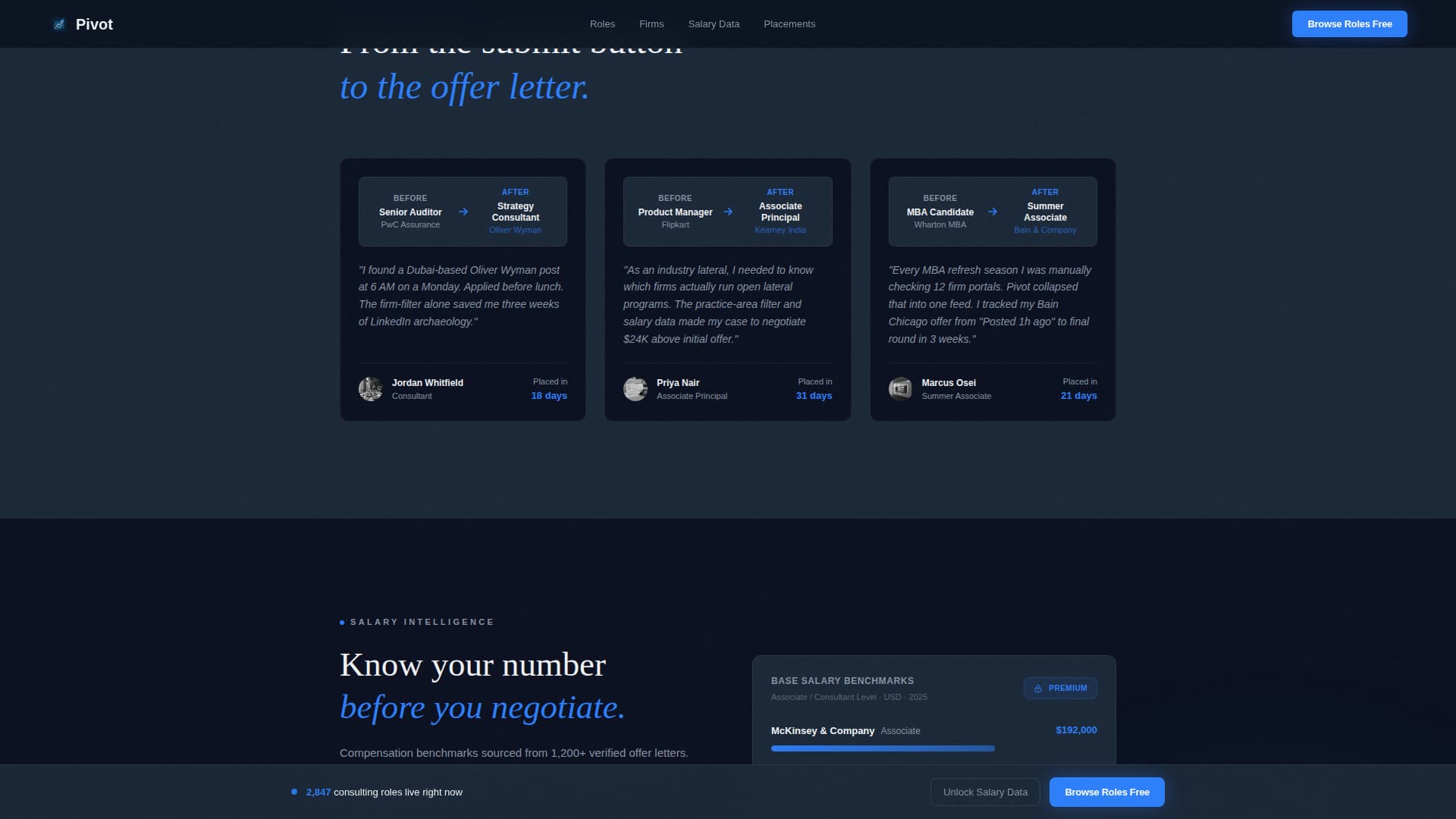 Pivot - Dynamic Consulting Landing Page Template