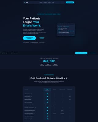 Dental Software Booking Website Template