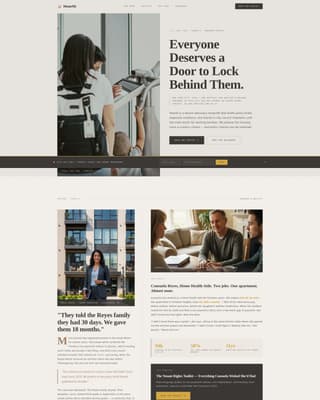 Hearth - Compassionate Housing Landing Page Template