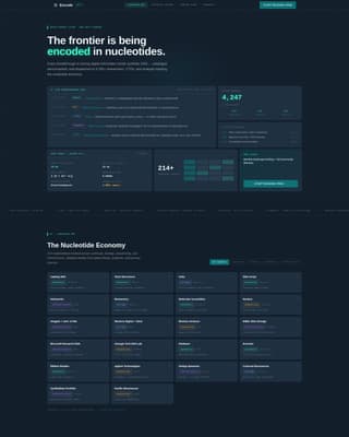 Helix — Authoritative Genetic Storage Landing Page Template